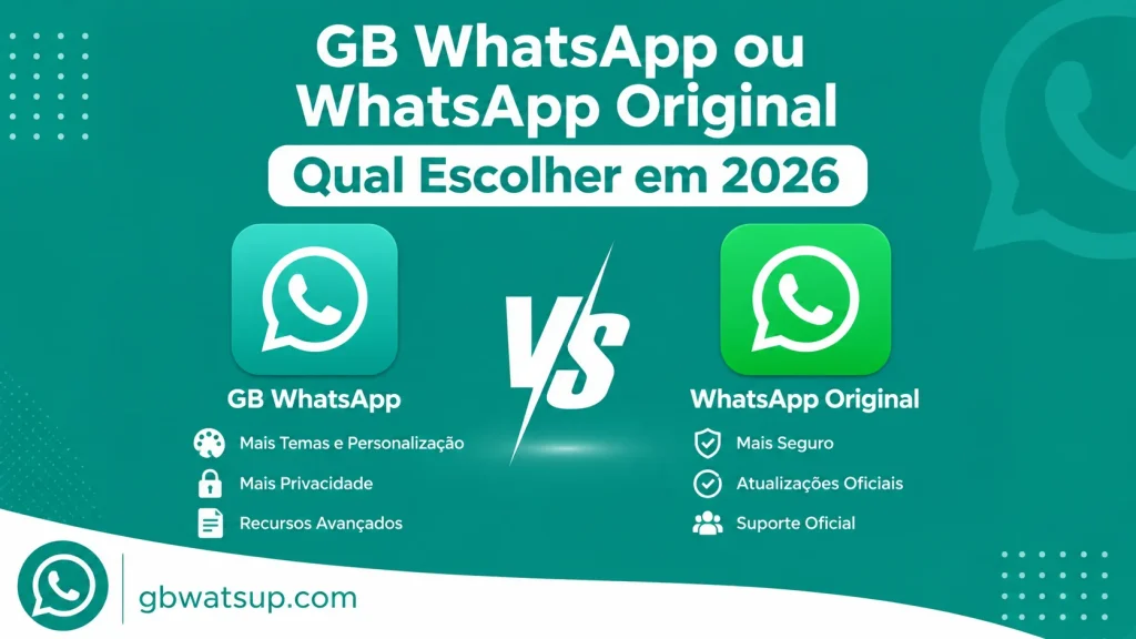 GB WhatsApp ou WhatsApp Original Qual Escolher em 2026